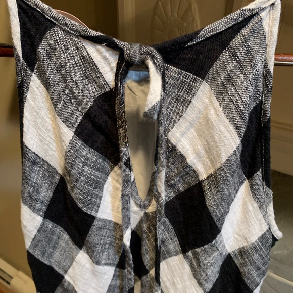 Black and White Checkered Sundress - Picture 6 of 9